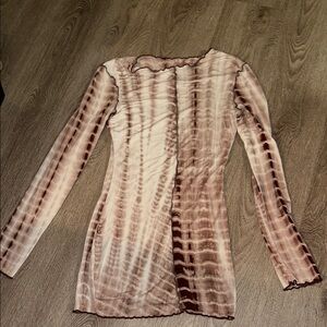 Tie-Dye Long Sleeve dress